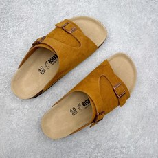 #GD广顶 Birkenstock Zurich 勃肯绒面金属针扣软木底包头拖鞋 牛皮绒面革质地柔软 搭 #GD广顶 Birkenstock Zurich 勃肯绒面金属针扣软木底包头拖鞋 牛皮绒面革质地柔软 搭