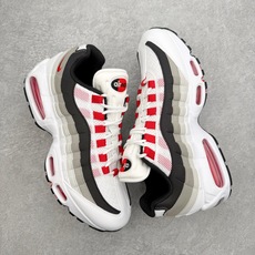 #KZ神版 NK Air Max 95 OG 舒适百搭耐磨低帮气垫休闲跑步鞋 白黑红 IB7862-10 #KZ神版 NK Air Max 95 OG 舒适百搭耐磨低帮气垫休闲跑步鞋 白黑红 IB7862-10