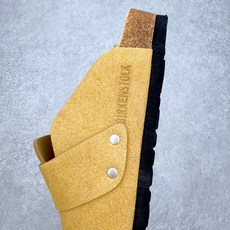 #GD广顶 Birkenstock Roma 勃肯绒面金属针扣软木底包头拖鞋 牛皮绒面革质地柔软 搭配可 #GD广顶 Birkenstock Roma 勃肯绒面金属针扣软木底包头拖鞋 牛皮绒面革质地柔软 搭配可