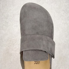 #GD广顶 Birkenstock Roma 勃肯绒面金属针扣软木底包头拖鞋 牛皮绒面革质地柔软 搭配可 #GD广顶 Birkenstock Roma 勃肯绒面金属针扣软木底包头拖鞋 牛皮绒面革质地柔软 搭配可