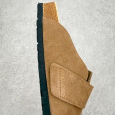 #GD广顶 Birkenstock Roma 勃肯绒面金属针扣软木底包头拖鞋 牛皮绒面革质地柔软 搭配可 #GD广顶 Birkenstock Roma 勃肯绒面金属针扣软木底包头拖鞋 牛皮绒面革质地柔软 搭配可