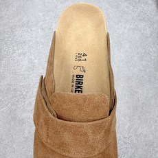 #GD广顶 Birkenstock Roma 勃肯绒面金属针扣软木底包头拖鞋 牛皮绒面革质地柔软 搭配可 #GD广顶 Birkenstock Roma 勃肯绒面金属针扣软木底包头拖鞋 牛皮绒面革质地柔软 搭配可
