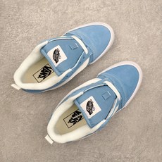 Vans Knu Skool 蓝白肥胖版立体大Logo 加厚鞋舌低帮复古休闲硫化面包鞋货号:VN000D Vans Knu Skool 蓝白肥胖版立体大Logo 加厚鞋舌低帮复古休闲硫化面包鞋货号:VN000D