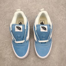 Vans Knu Skool 蓝白肥胖版立体大Logo 加厚鞋舌低帮复古休闲硫化面包鞋货号:VN000D Vans Knu Skool 蓝白肥胖版立体大Logo 加厚鞋舌低帮复古休闲硫化面包鞋货号:VN000D