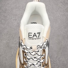 EMPORIO ARMANI阿玛尼 EA7 橡胶皮革圆头系带低帮生活休闲鞋 安普里奥•阿玛尼(Empor EMPORIO ARMANI阿玛尼 EA7 橡胶皮革圆头系带低帮生活休闲鞋 安普里奥•阿玛尼(Empor