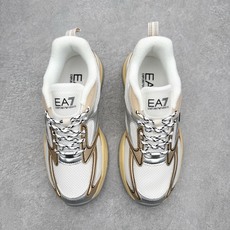 EMPORIO ARMANI阿玛尼 EA7 橡胶皮革圆头系带低帮生活休闲鞋 安普里奥•阿玛尼(Empor EMPORIO ARMANI阿玛尼 EA7 橡胶皮革圆头系带低帮生活休闲鞋 安普里奥•阿玛尼(Empor