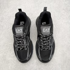 EMPORIO ARMANI阿玛尼 EA7 橡胶皮革圆头系带低帮生活休闲鞋 安普里奥•阿玛尼(Empor EMPORIO ARMANI阿玛尼 EA7 橡胶皮革圆头系带低帮生活休闲鞋 安普里奥•阿玛尼(Empor