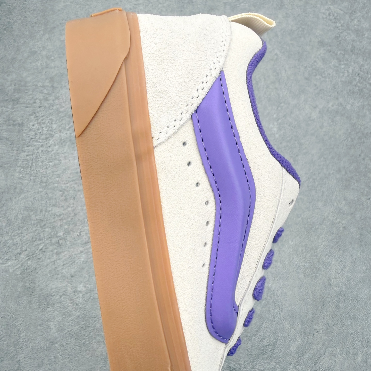 Vans Knu Skool GUM SILVER LINING 芋泥紫/灰紫色美式复古滑板休闲胖胖面包