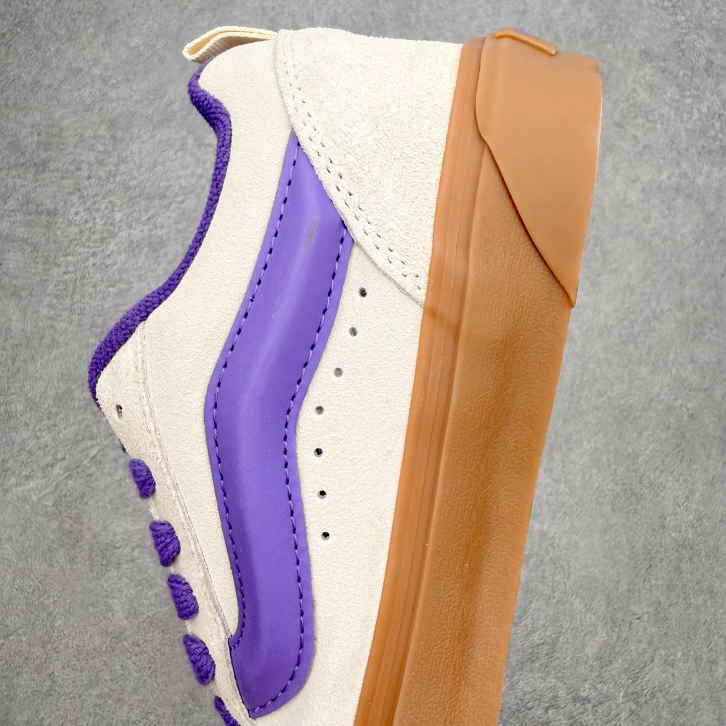 Vans Knu Skool GUM SILVER LINING 芋泥紫/灰紫色美式复古滑板休闲胖胖面包