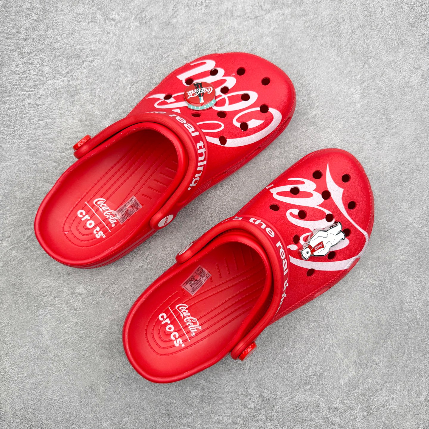 ＃DG莞产 Crocs卡骆驰 × Coca-Cola/可口可乐联名经典复古休闲外穿透气洞洞鞋 超强Lit