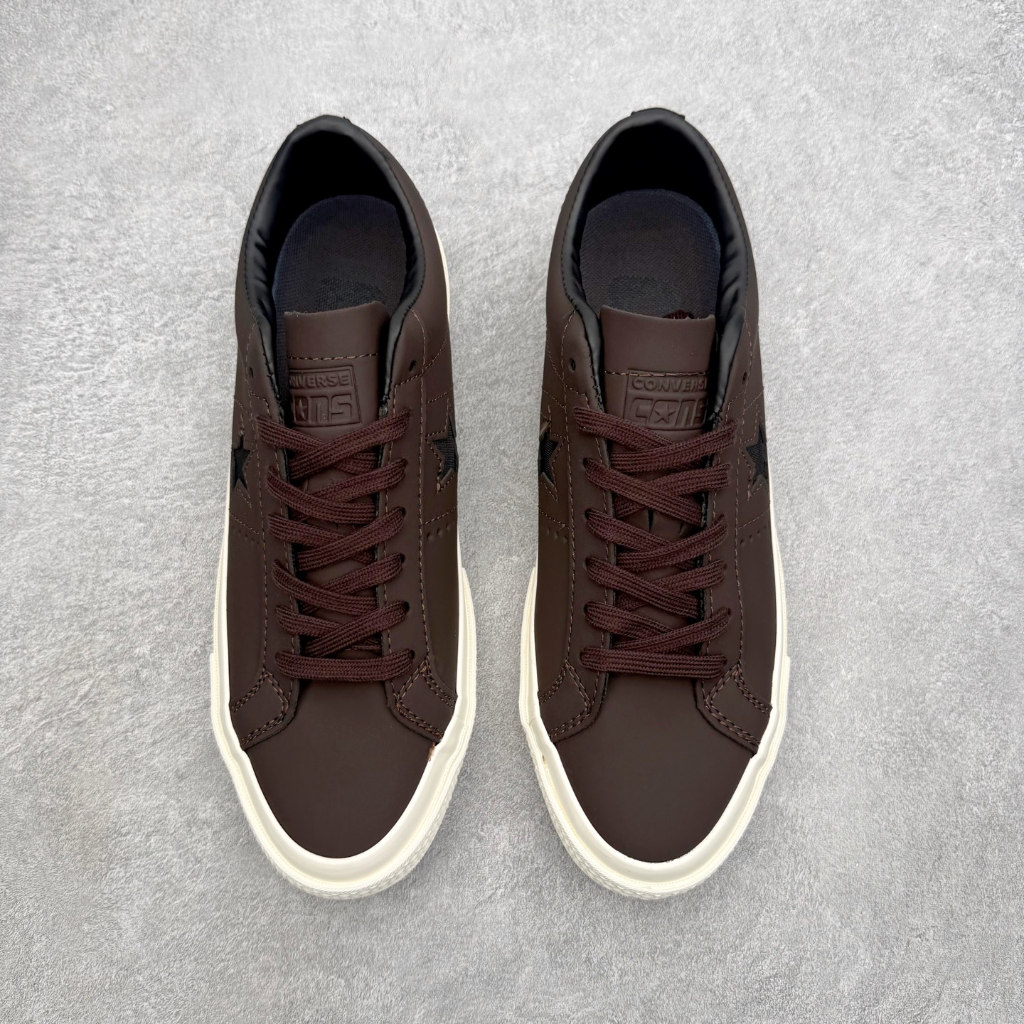 Converse One Star Pro 咖啡棕匡威木村一星复古休闲硫化板鞋哑光咖啡棕皮革鞋面 细腻耐
