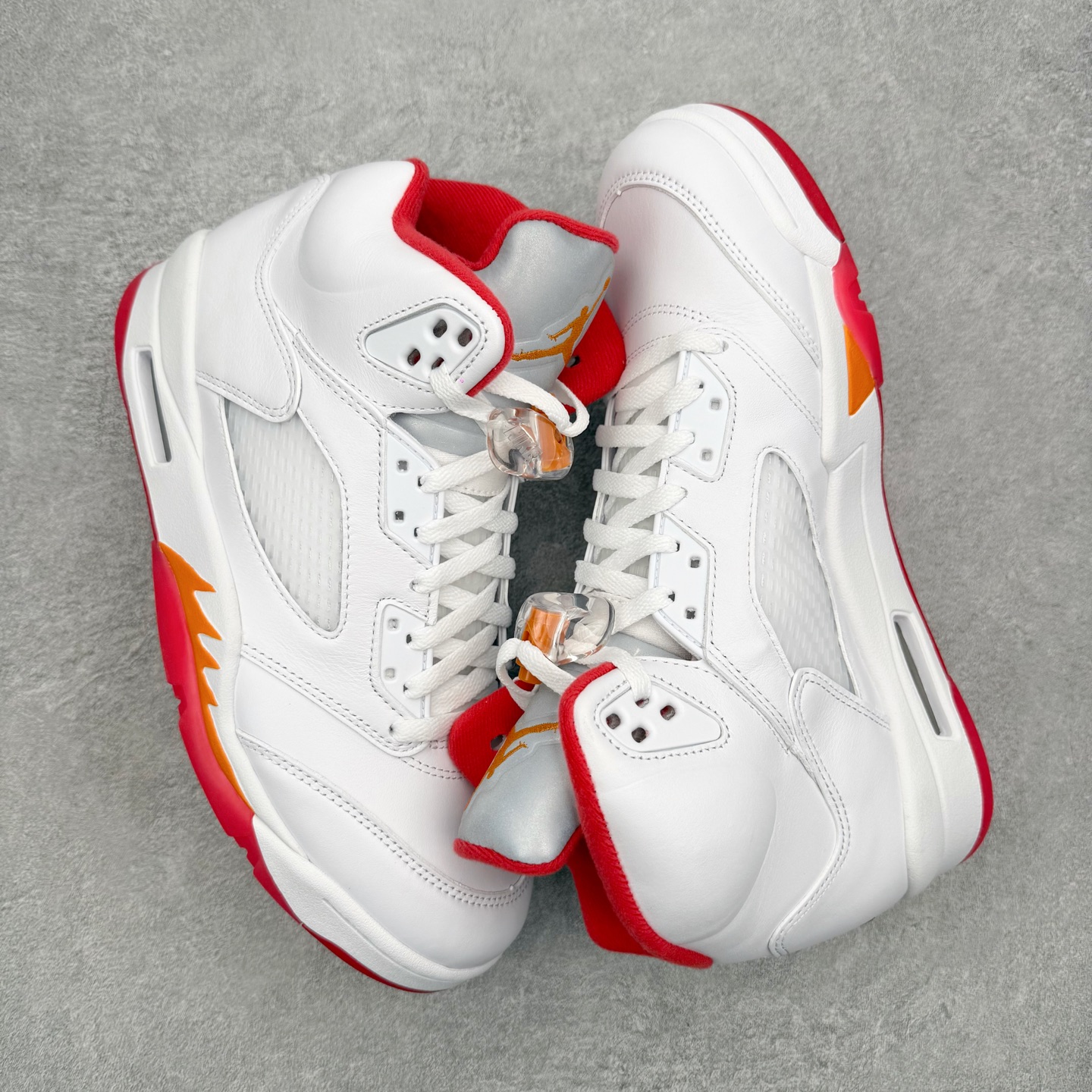 ＃OG纯原 Air Jordan AJ5 OG 白红 IV5678-102 SZ原厂全套原楦原纸板磨具开