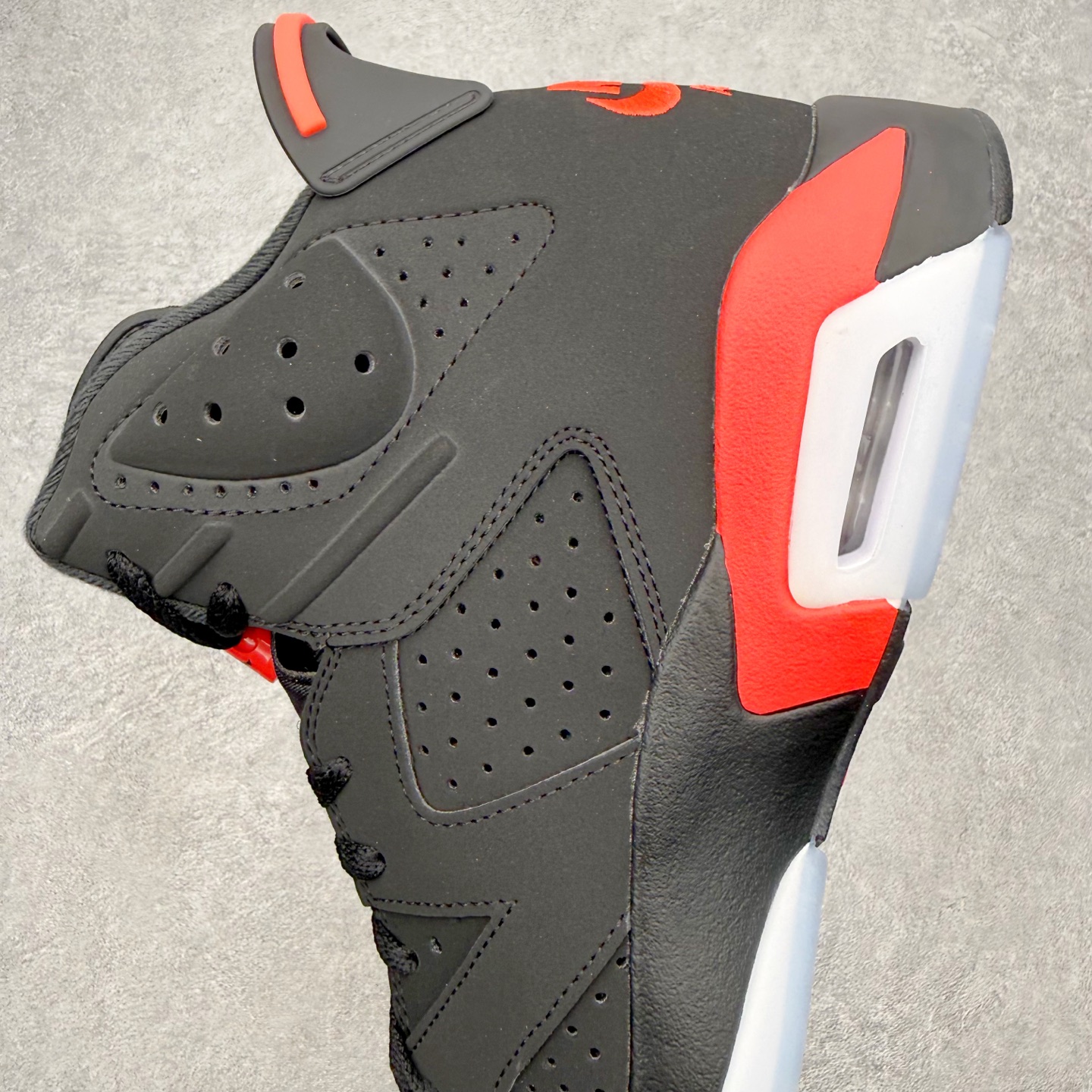 Air Jordan AJ6 Retro 黑红2025 CT8529-001 原楦原纸板开发 采购原厂皮