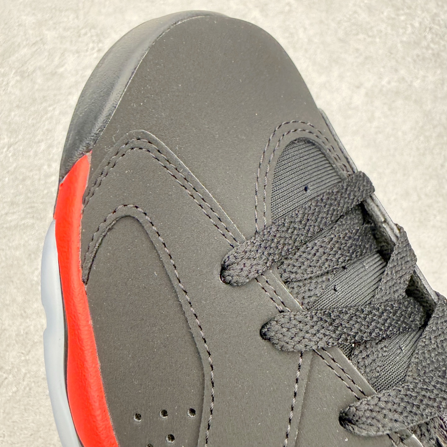 Air Jordan AJ6 Retro 黑红2025 CT8529-001 原楦原纸板开发 采购原厂皮