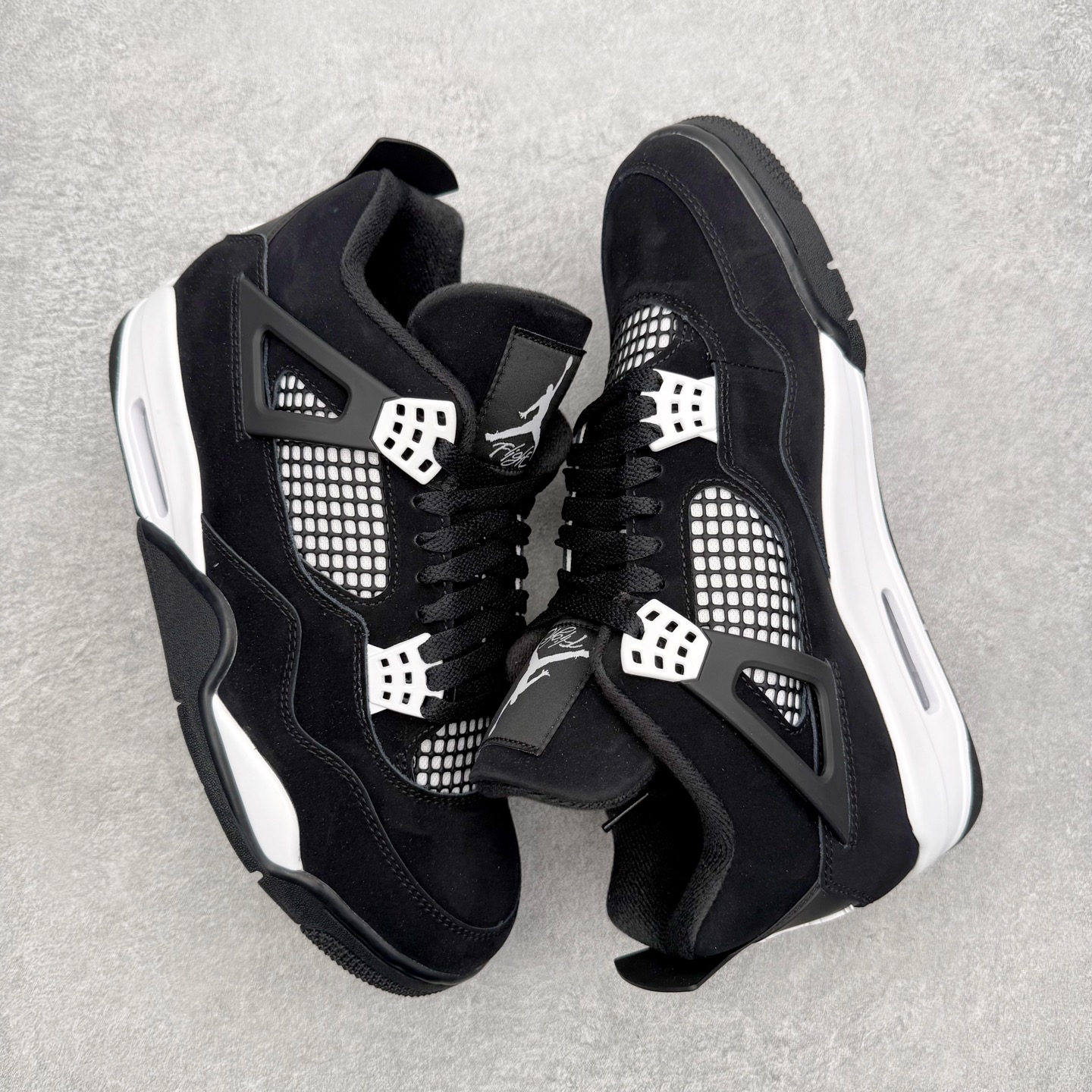 Air Jordan AJ4 Retro 黑白雷公 FQ8138-001 第一梯队最新批次 细节多次校对