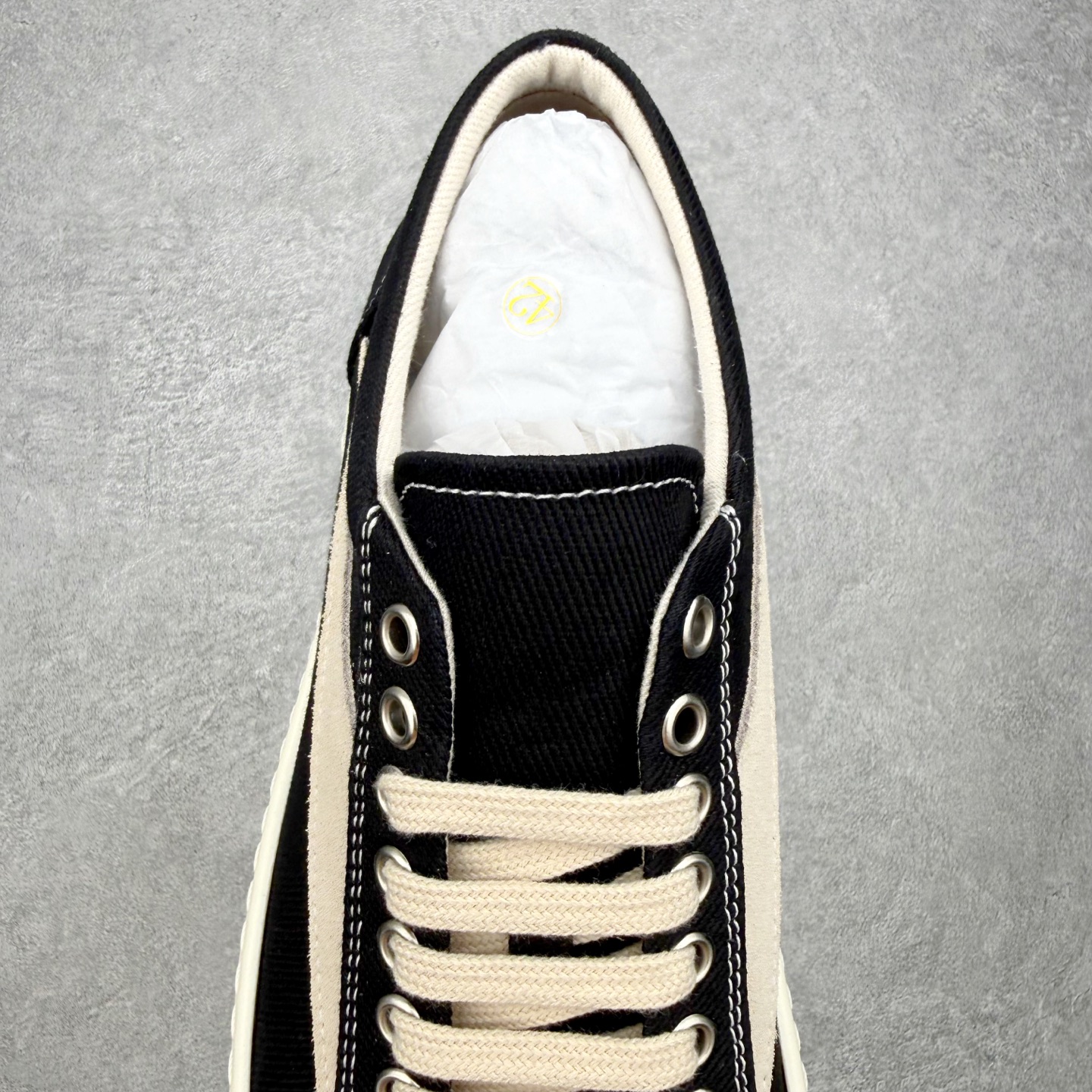 ＃DG纯原 Rick Owens Drkshdw 瑞克·欧文斯低帮牛仔布时尚运动板鞋 黑色 二级市场已经7K以上 平台客