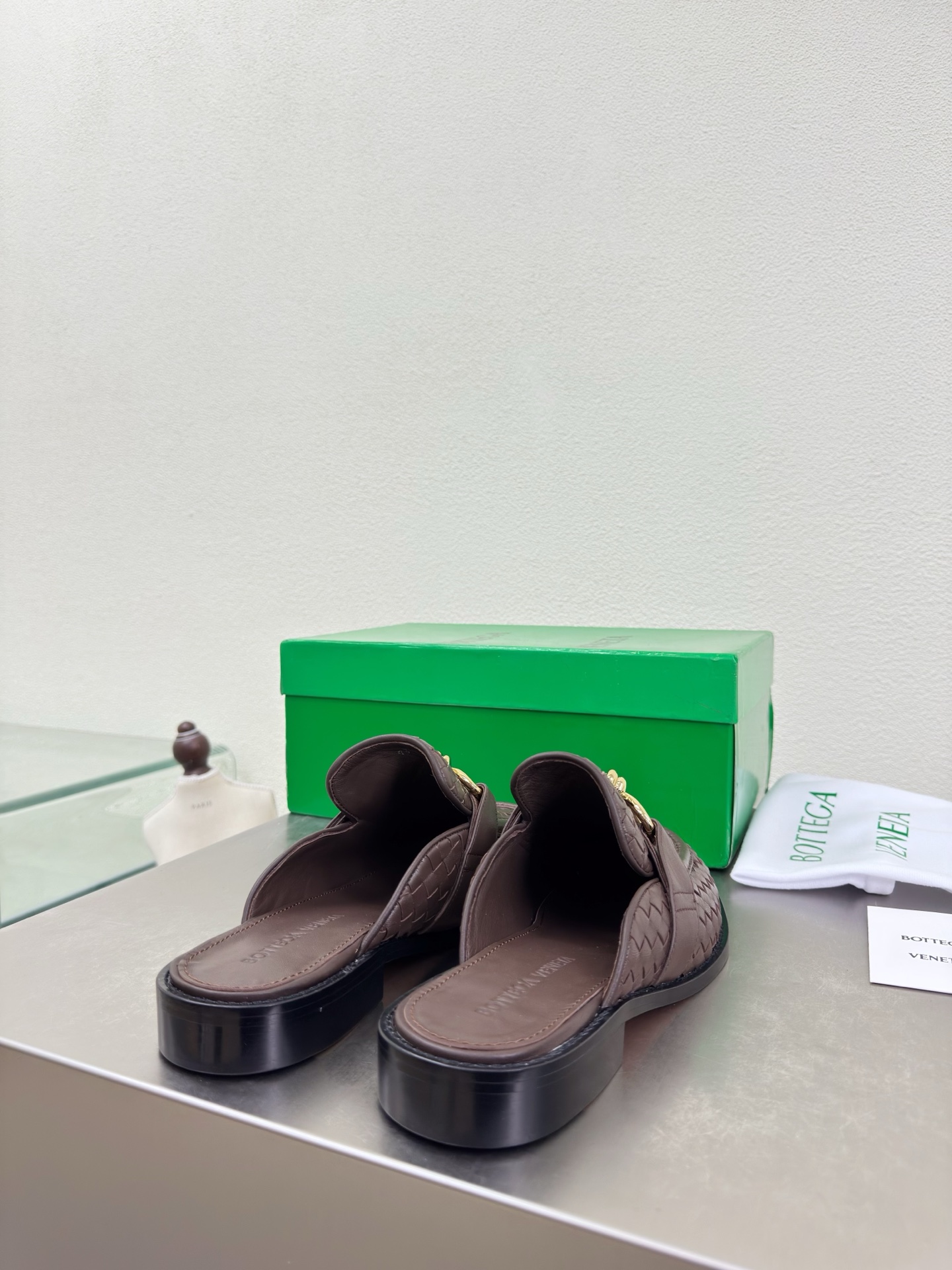 高版本出厂 男码+10 Bottega Veneta/BV F065 2026ss新款真皮手工编织金色五