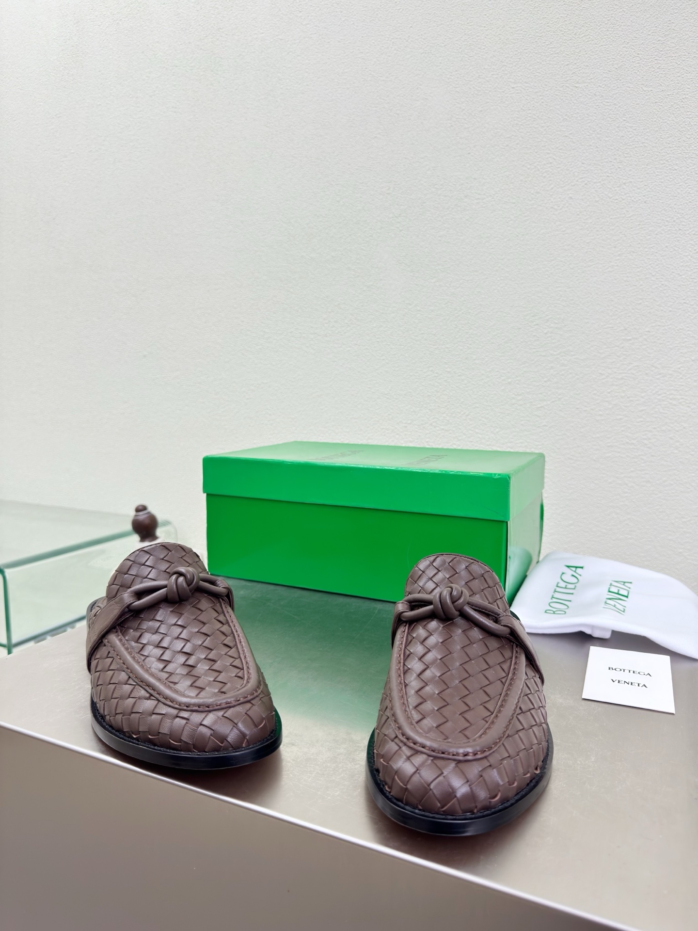 高版本出厂 男码+10 Bottega Veneta/BV F065 2026ss新款真皮手工编织金色五