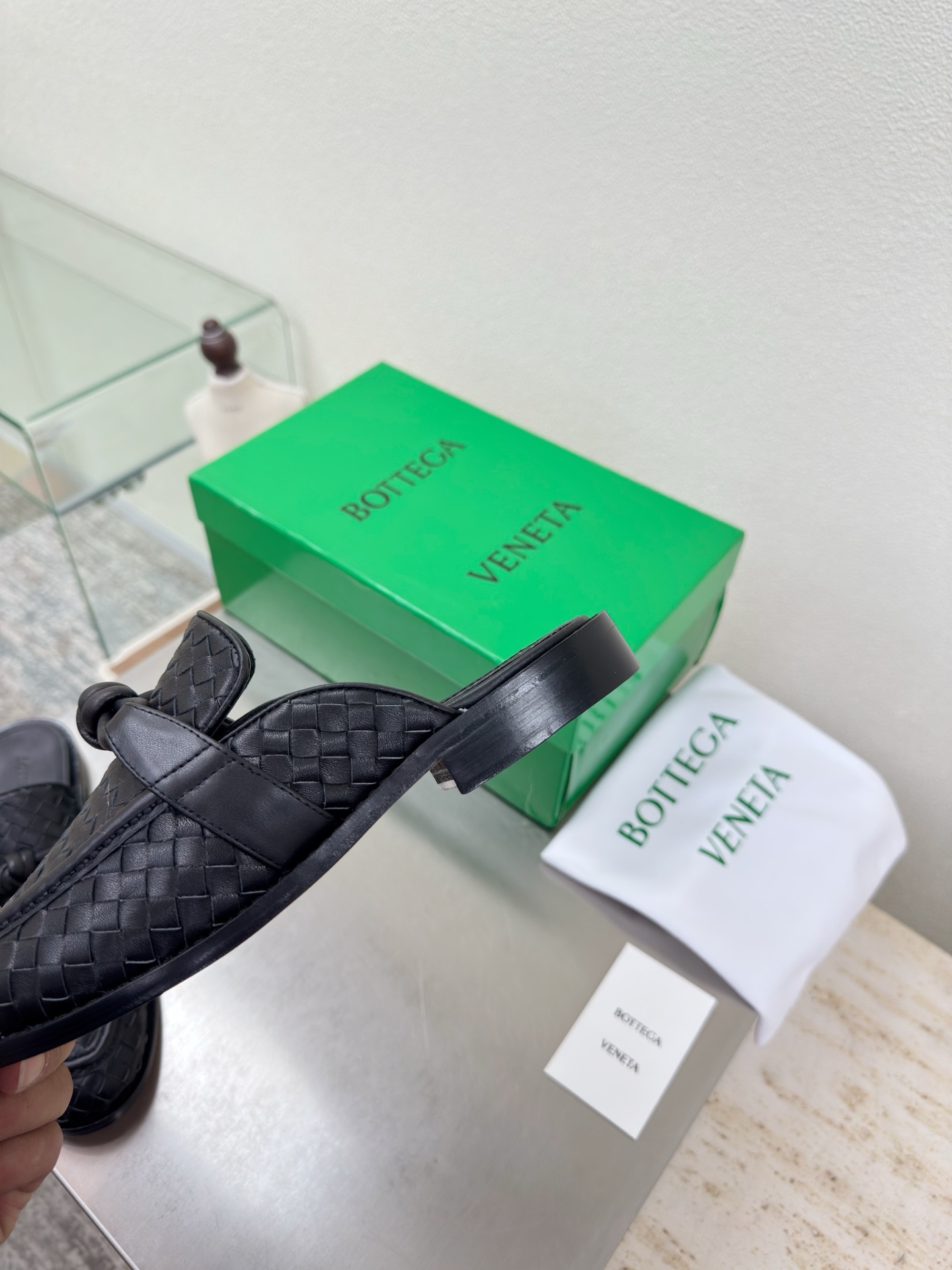 高版本出厂 男码+10 Bottega Veneta/BV F065 2026ss新款真皮手工编织金色五