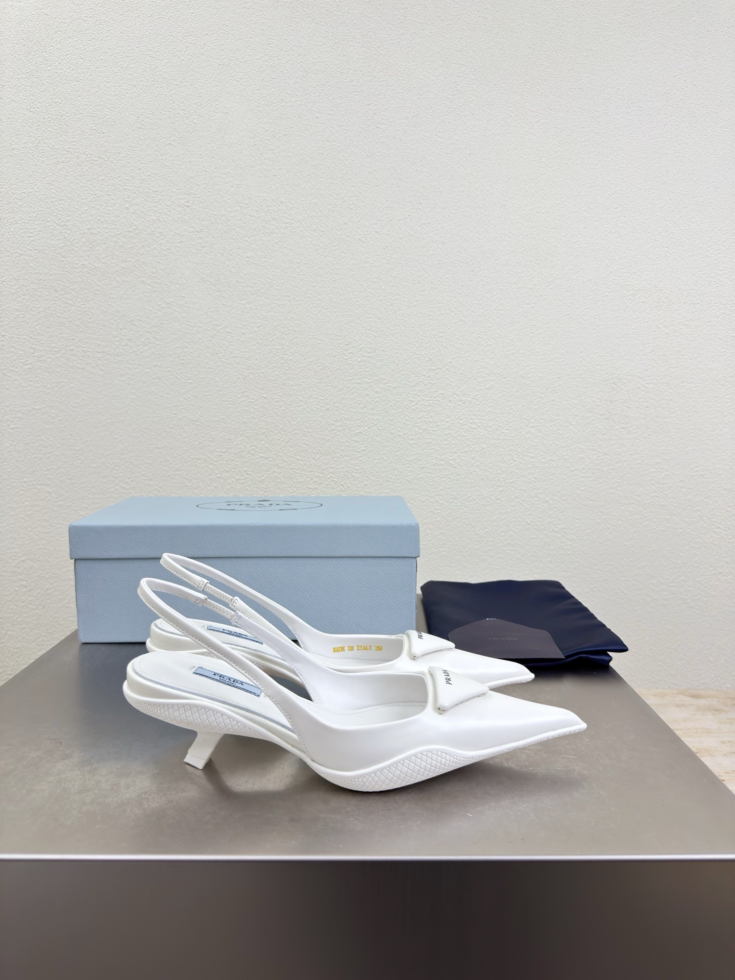 Prada Style White Leather Women's Shoes style reference detail image 3 from source 784751