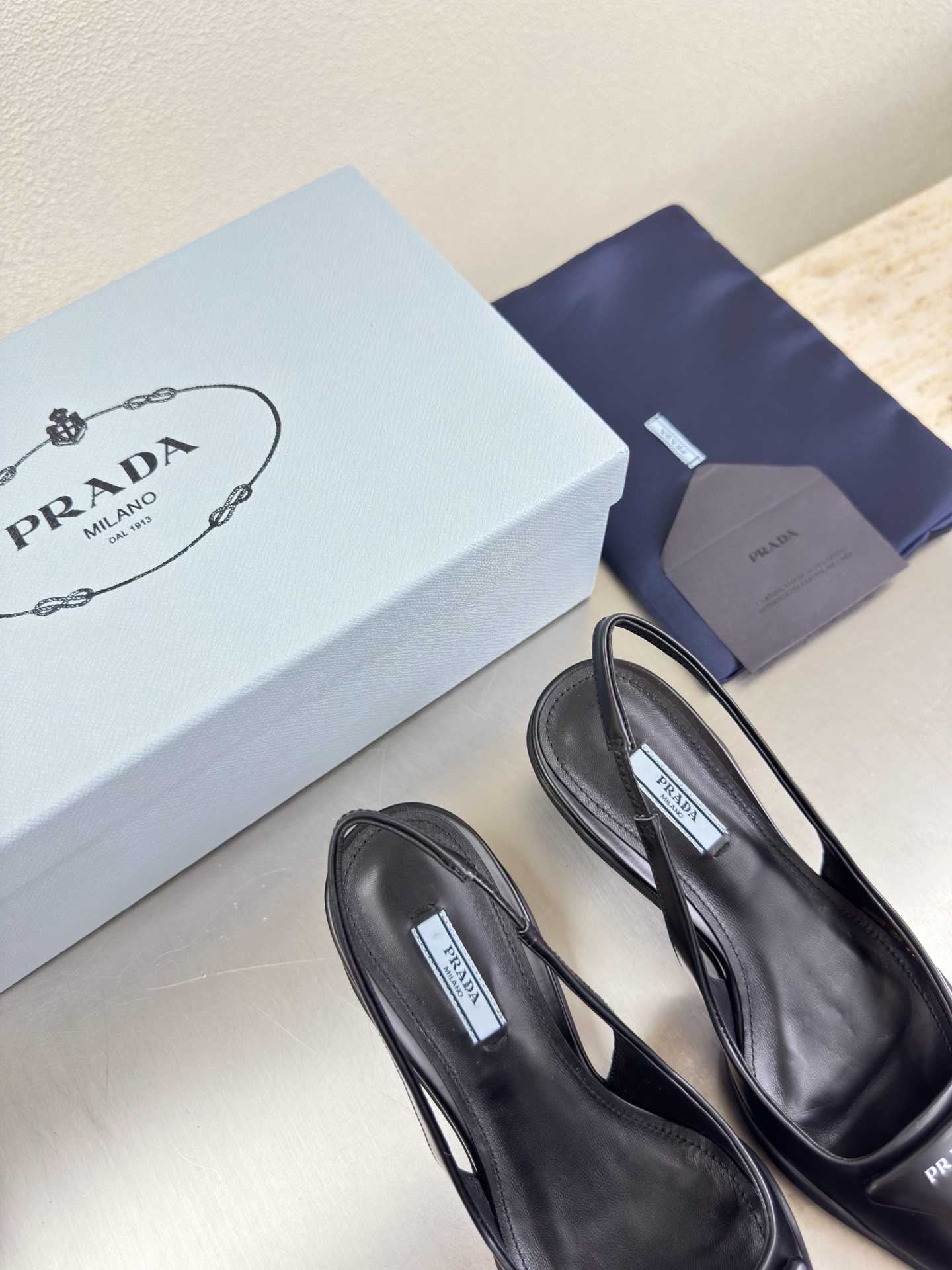 Prada Style Black Leather Women's Shoes Lookbook Reference image 2