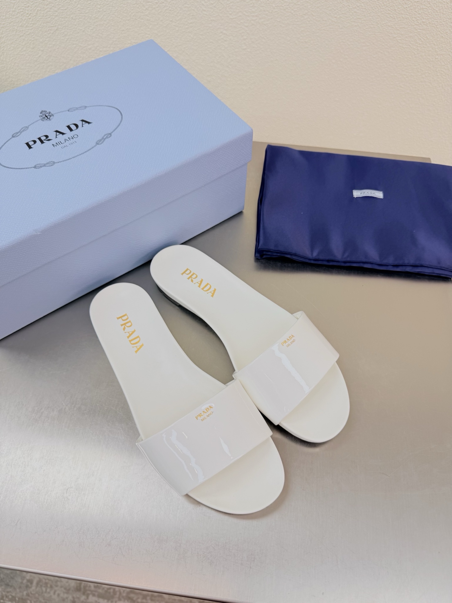 Prada Style White Leather Women's Shoes Lookbook Reference image 1