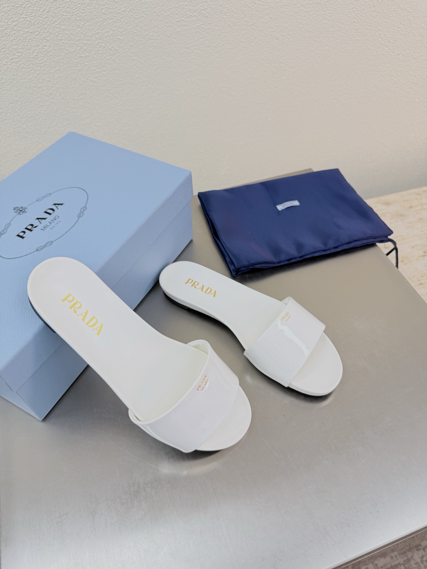 Prada Style White Leather Women's Shoes Lookbook Reference image 2