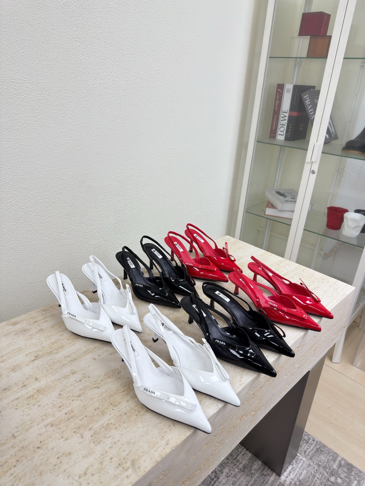 Prada Style Red Leather Women's Shoes style reference detail image 5 from source 784759