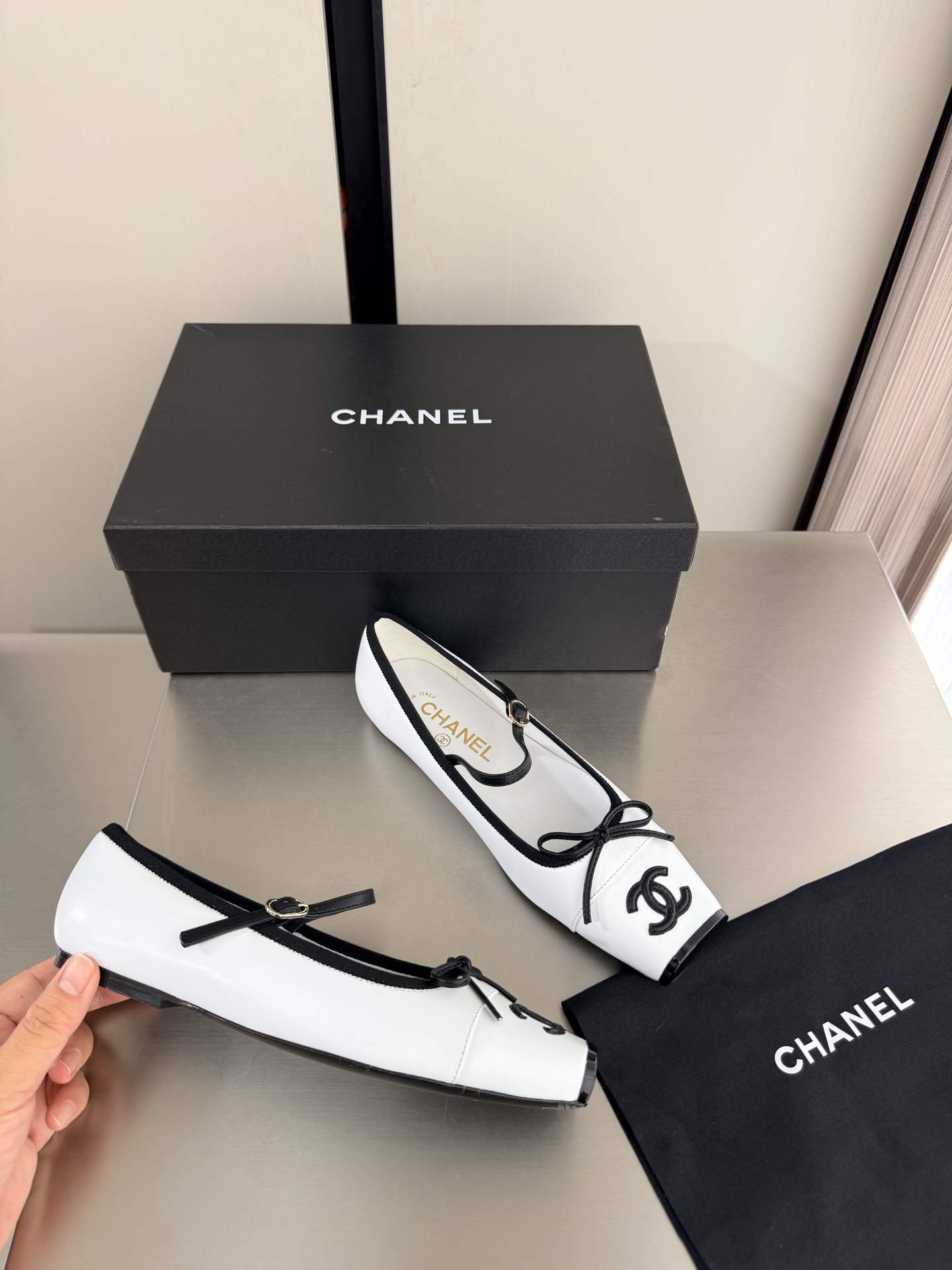 NO:925361,Xiaoxiang flat ballet shoes with gift box, single shoes19860909小香 平底芭蕾舞鞋 带礼品飞机盒,单鞋,Women's Shoes