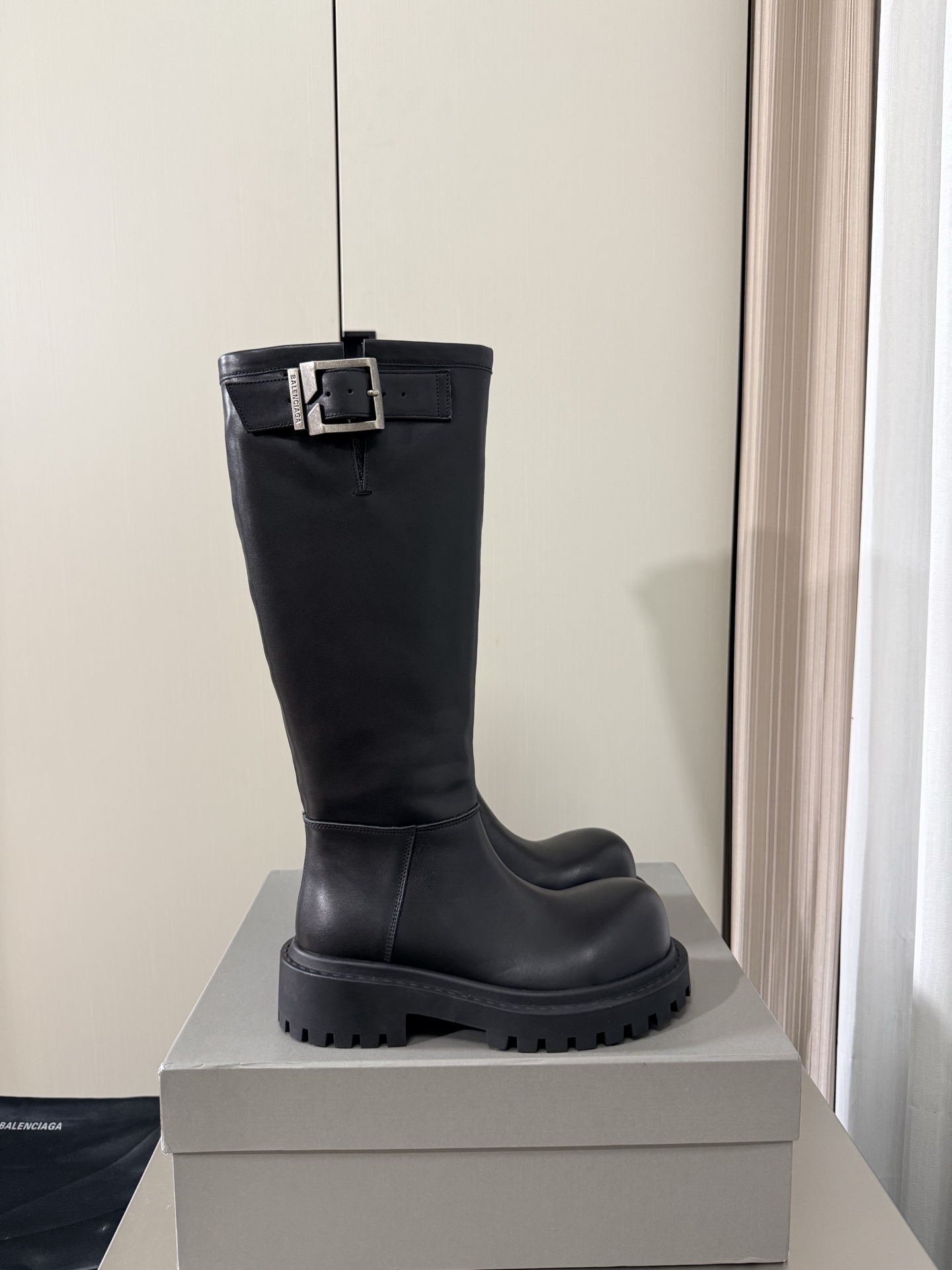 Balenciaga Chunky Rider Knee High Boots