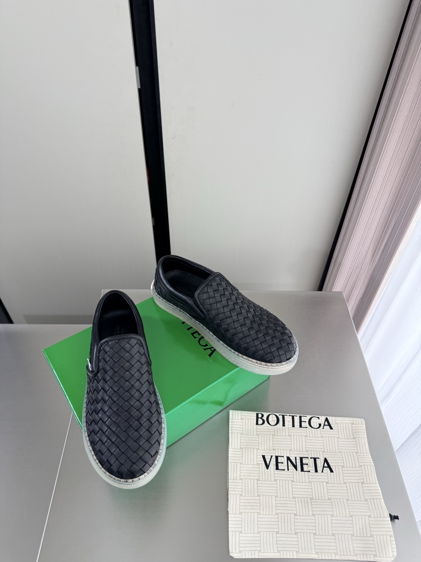 BV Woven Slip-On Shoes