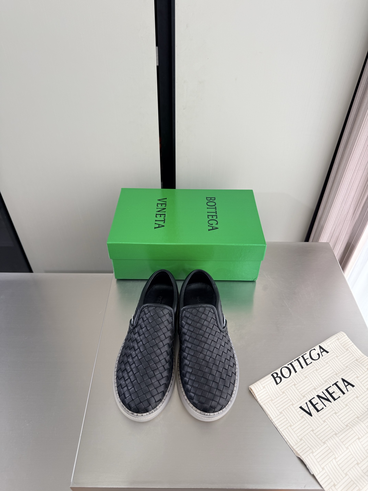 BV Woven Slip-On Shoes