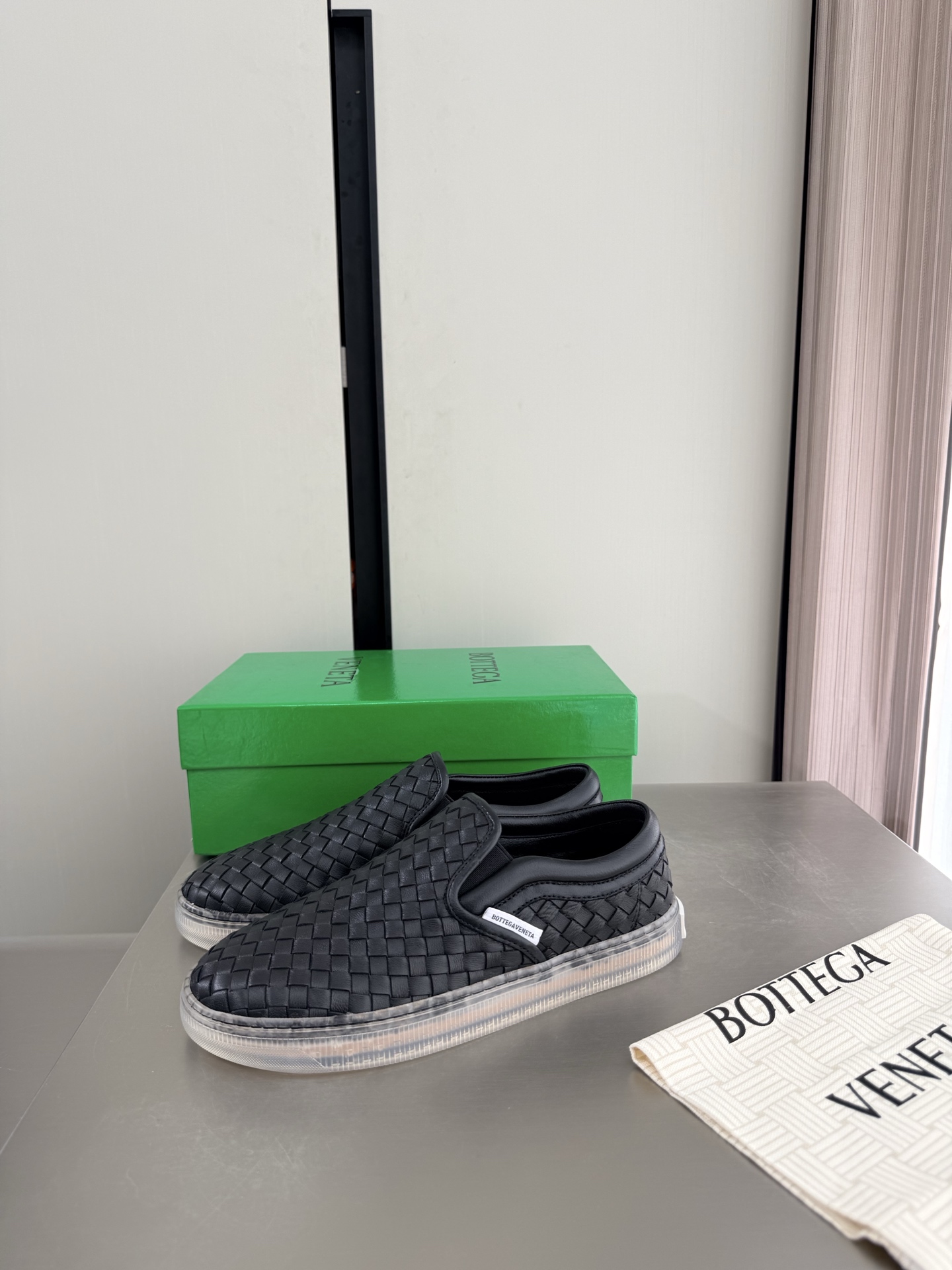 BV Woven Slip-On Shoes