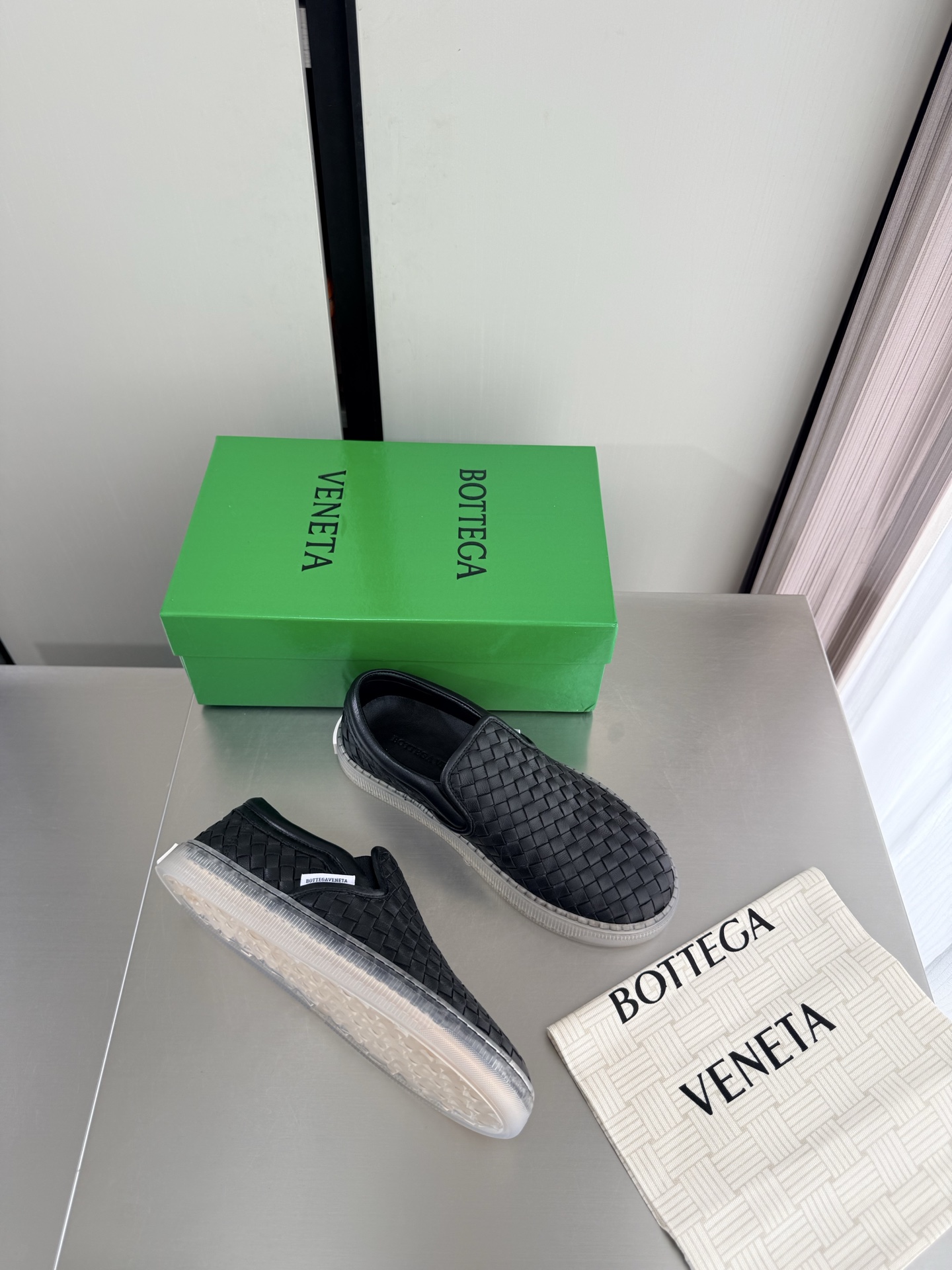 BV Woven Slip-On Shoes