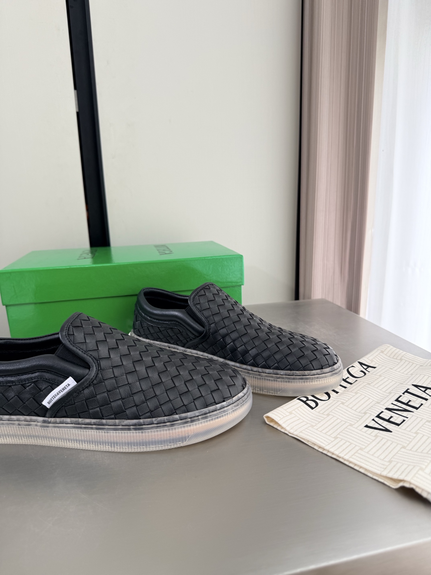 BV Woven Slip-On Shoes