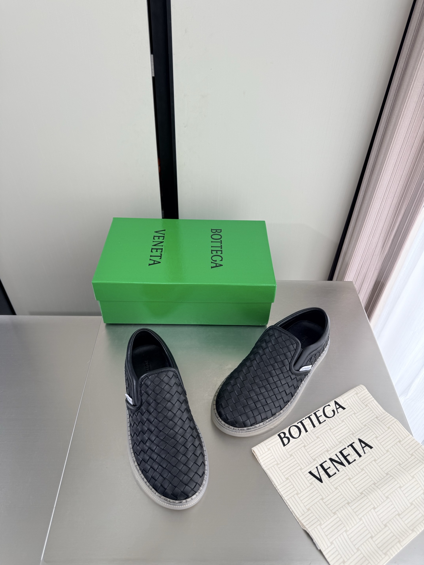 BV Woven Slip-On Shoes