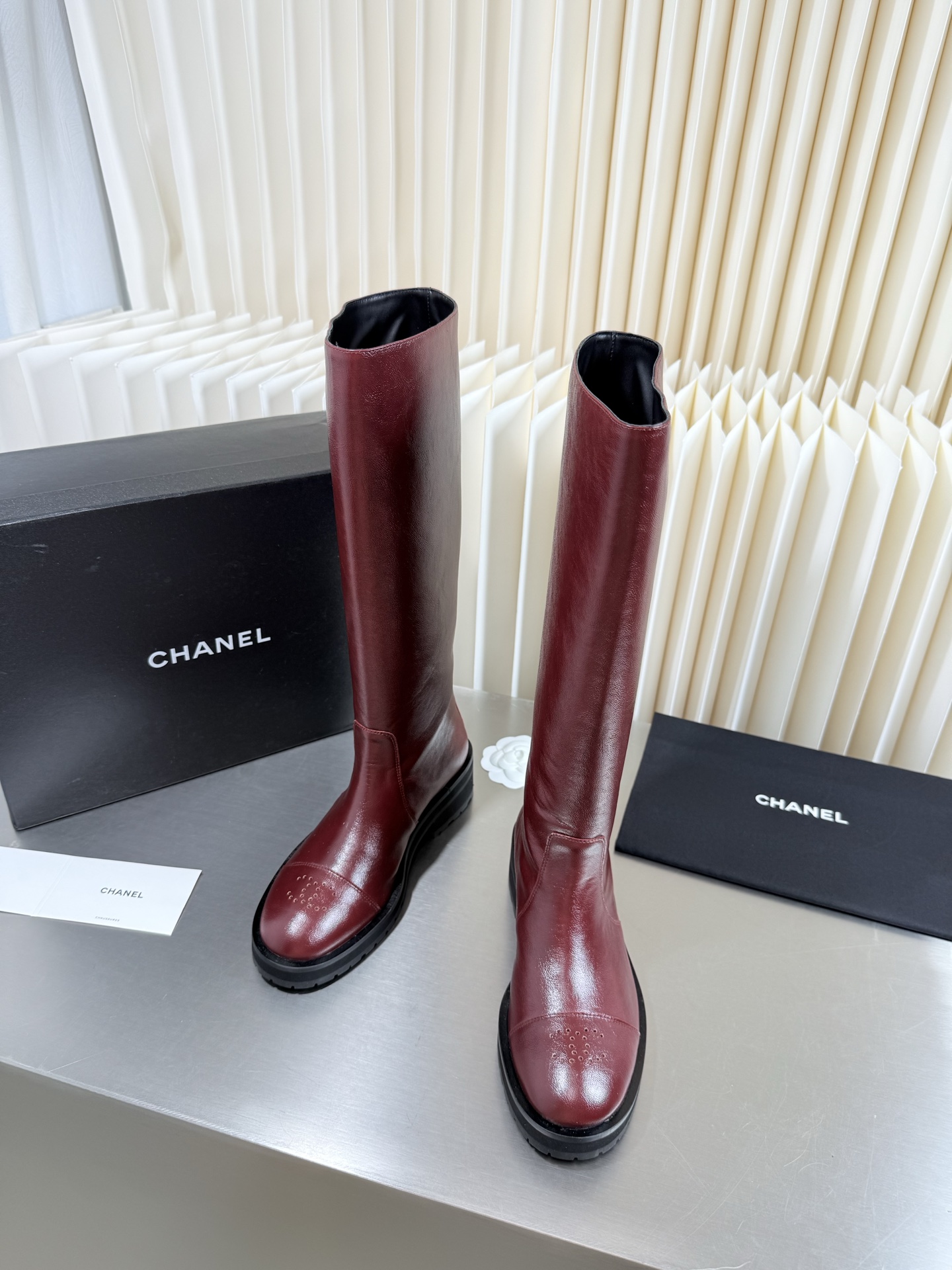 Red Tall Boots