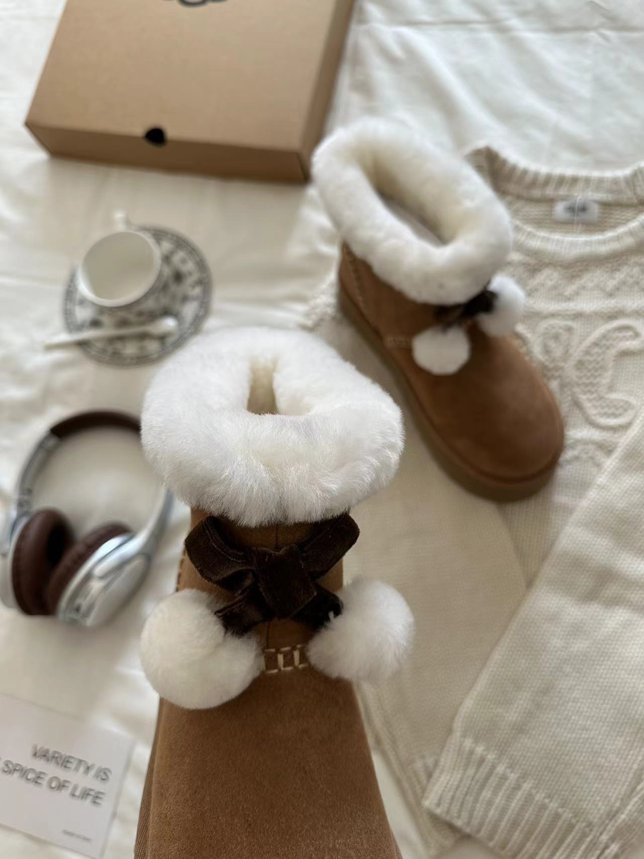 🔥UGG毛球小可爱size：35-40