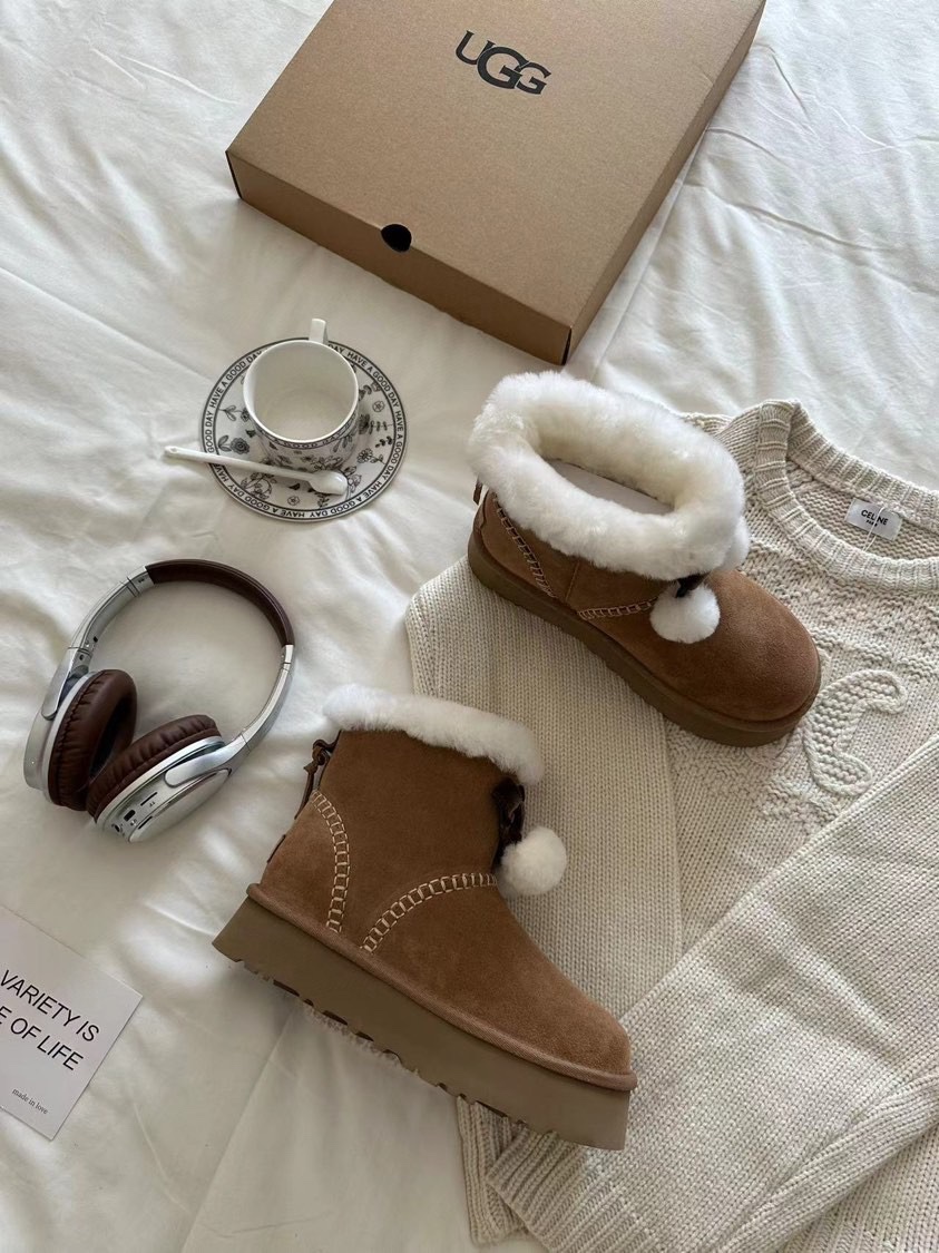 🔥UGG毛球小可爱size：35-40