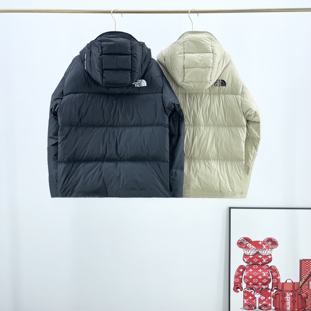 Top-grade THE NORTH FACE Dryvent ski jacket, waterproof, windproof, warm. Unisex. Colors: Black, Khaki. Sizes S-XXL. Filled with 90% white duck down.-Big cat