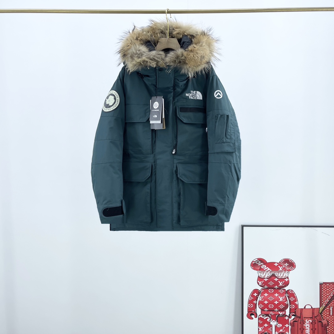 Canada Goose Kleding Jas &Jassen Bontmantel Zwart Groen Grijs Wit Borduurwerk Bovenzijde met capuchon