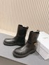Dior Short Boots Black Empreinte​ Calfskin Cowhide Fall/Winter Collection Casual