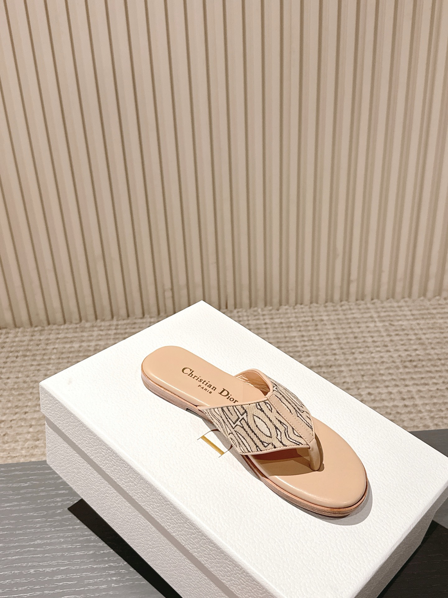 Dior ADiorble Thong Sandals - Flat Mules with CD Logo,Spring/Summer 2025 6 i1746227367983 9286 0 3