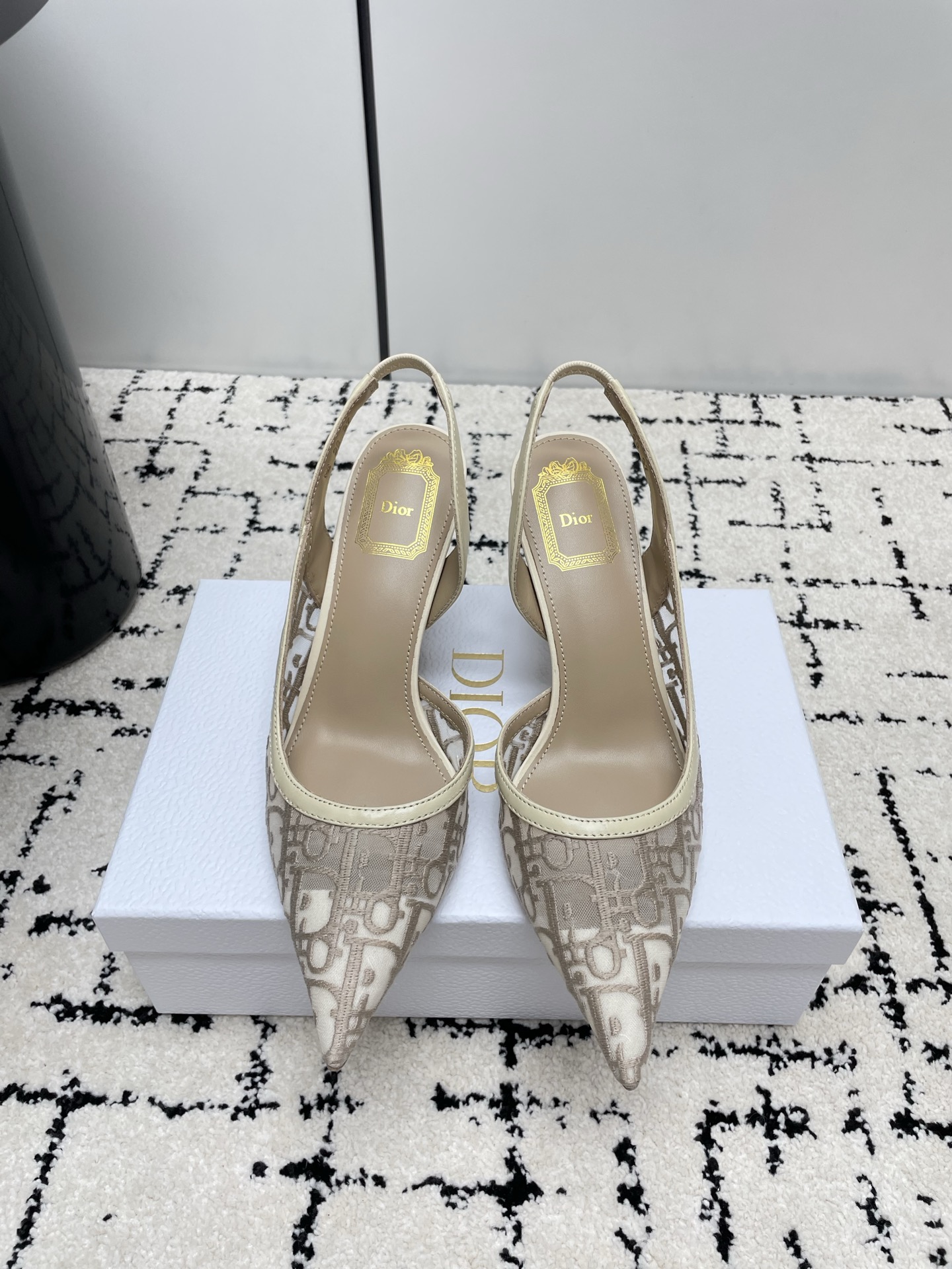 Женские туфли Dior Adiorable с вышивкой Oblique