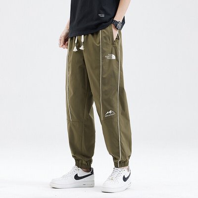 The North Face Clothing Pants & Trousers Apricot Color Black Printing Unisex Spring Collection Quick Dry