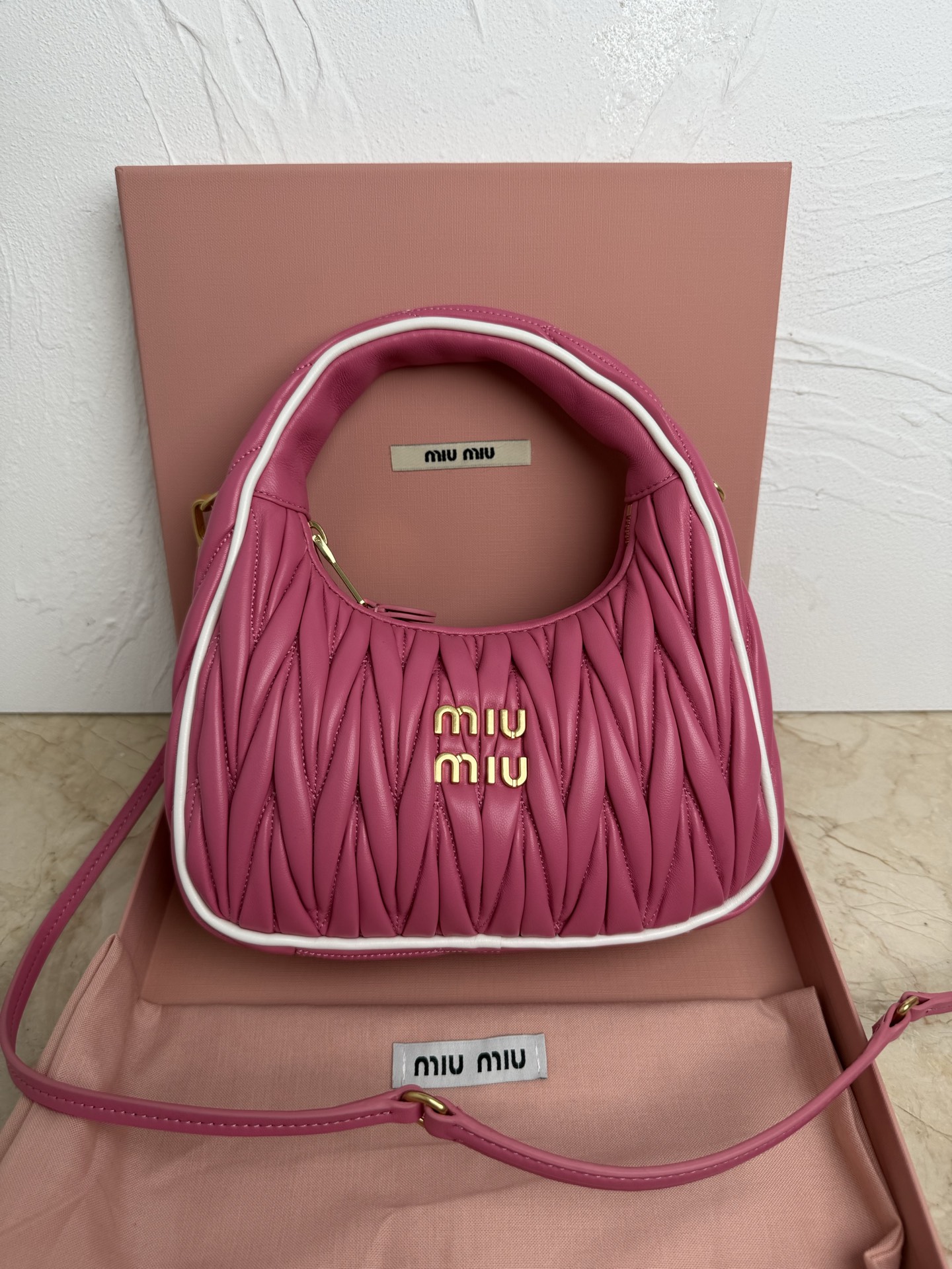 Miu Miu M家新品 5BC125MiuWander手袋 全新大胆配色设计