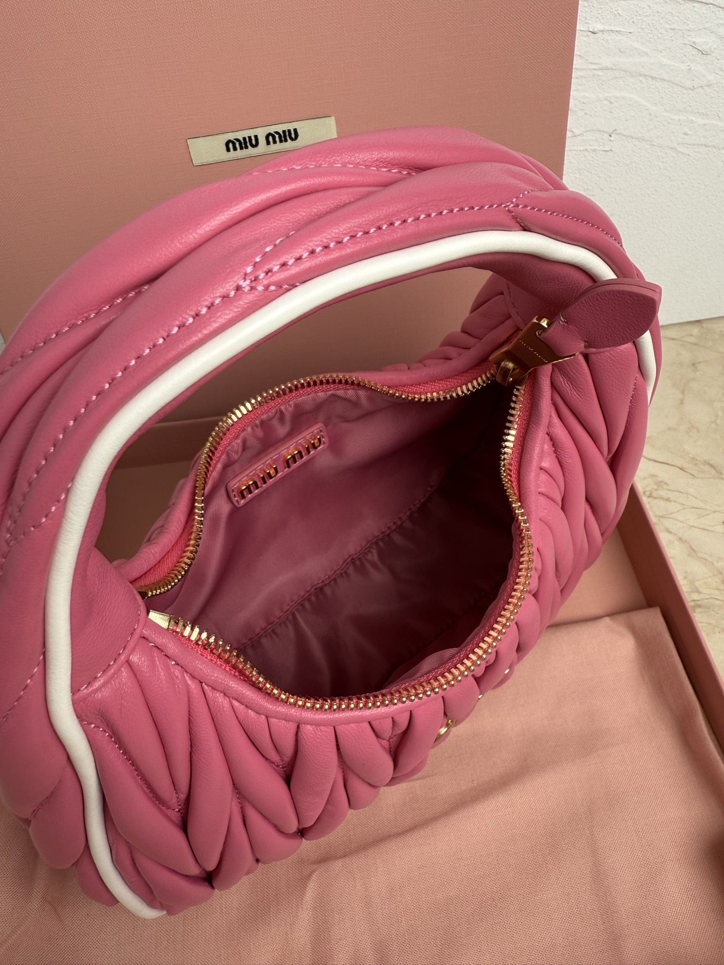 Miu Miu M家新品 5BC125MiuWander手袋 全新大胆配色设计
