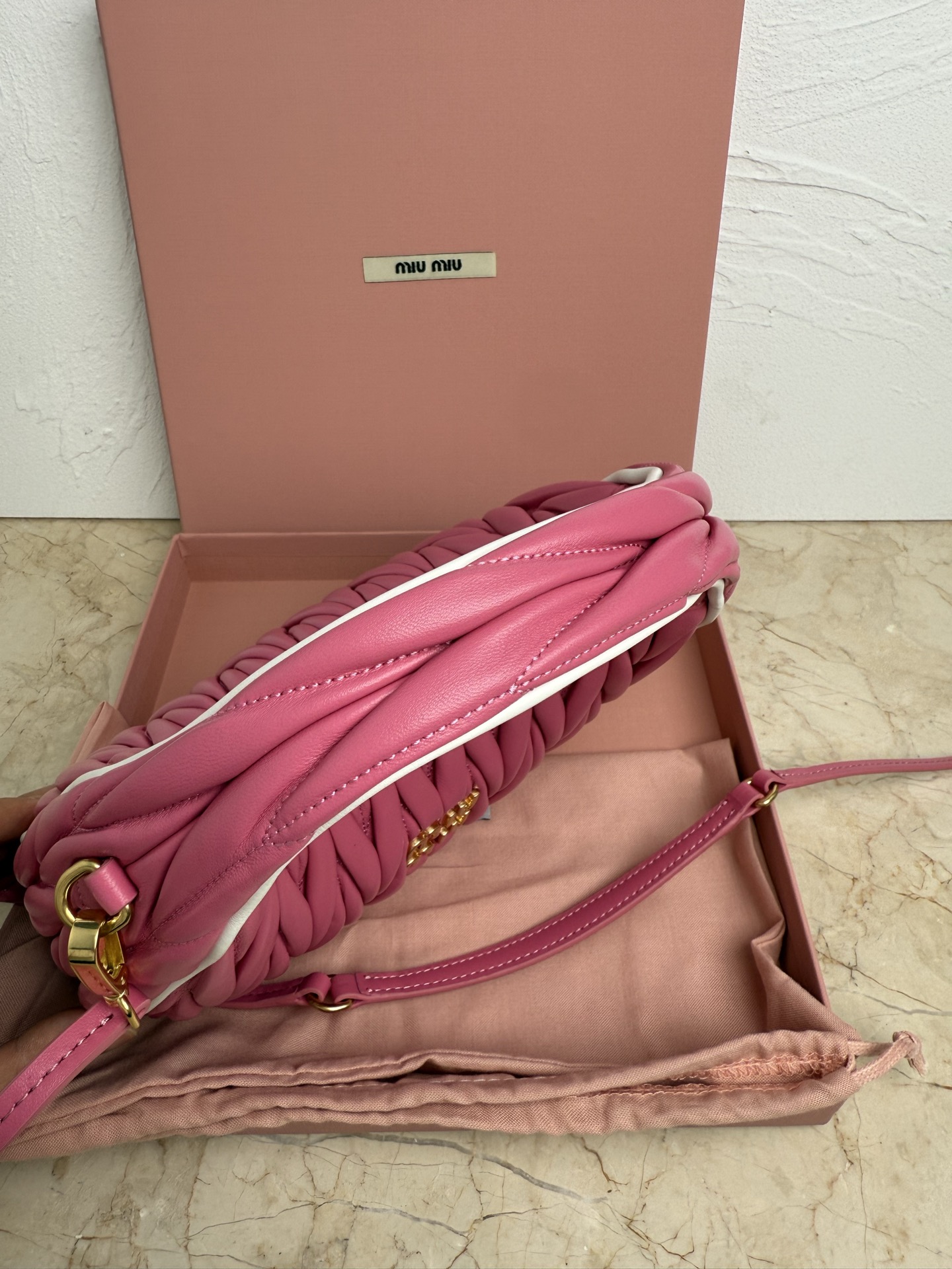 Miu Miu M家新品 5BC125MiuWander手袋 全新大胆配色设计