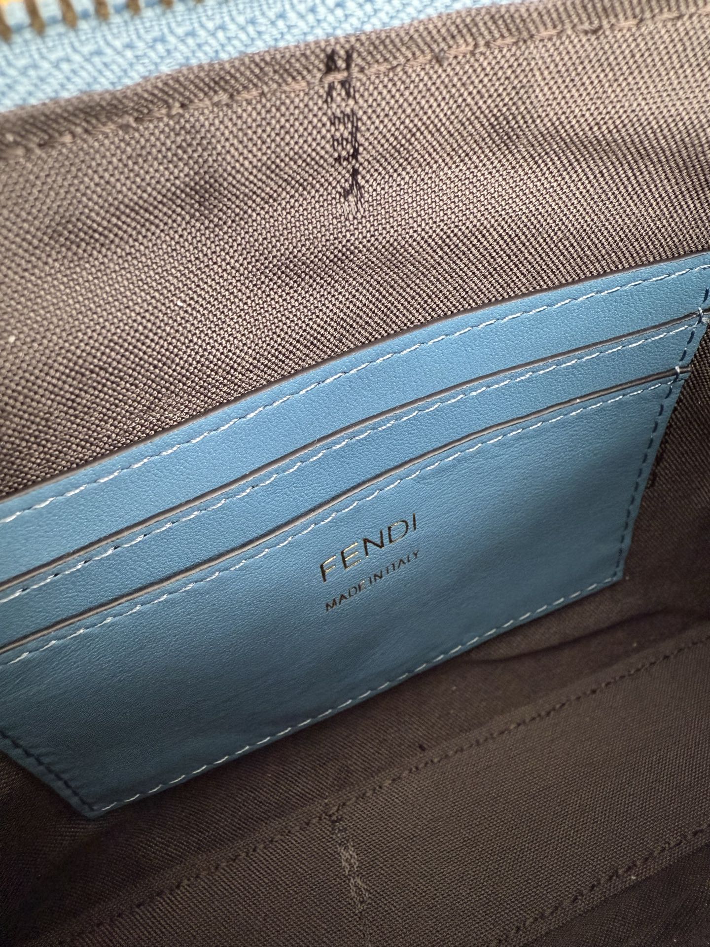 Fendi Blue Maggot Shoulder Bag with Two Belts, Various Sizes, Classic Design - 图片 7