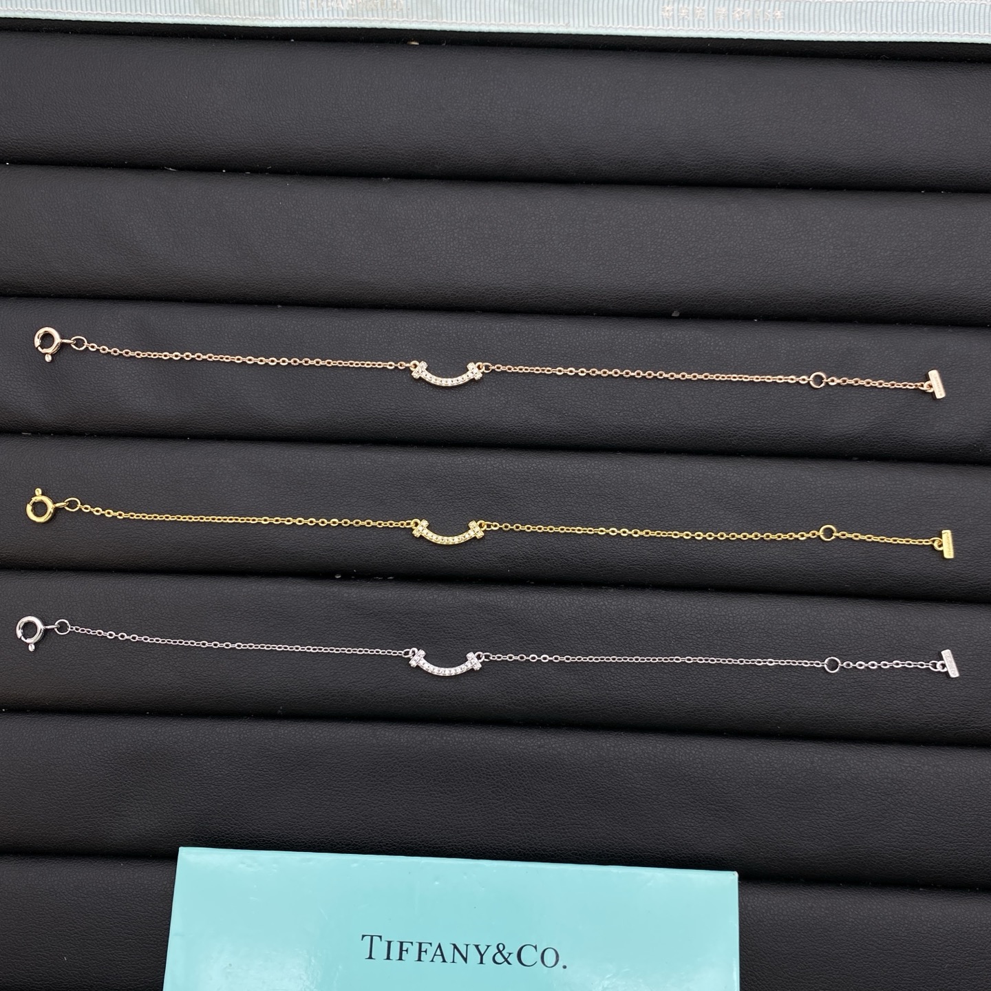 NO:385881,Tiffany&Co. New Smiling Diamond Bracelet with Three Colors, Jewelry Boutique, Tiffany, Bracelet19860909蒂芙尼Tiffany&Co. 新款笑脸满钻手链三色,饰品精品,tiffany,bracelet,Jewelry